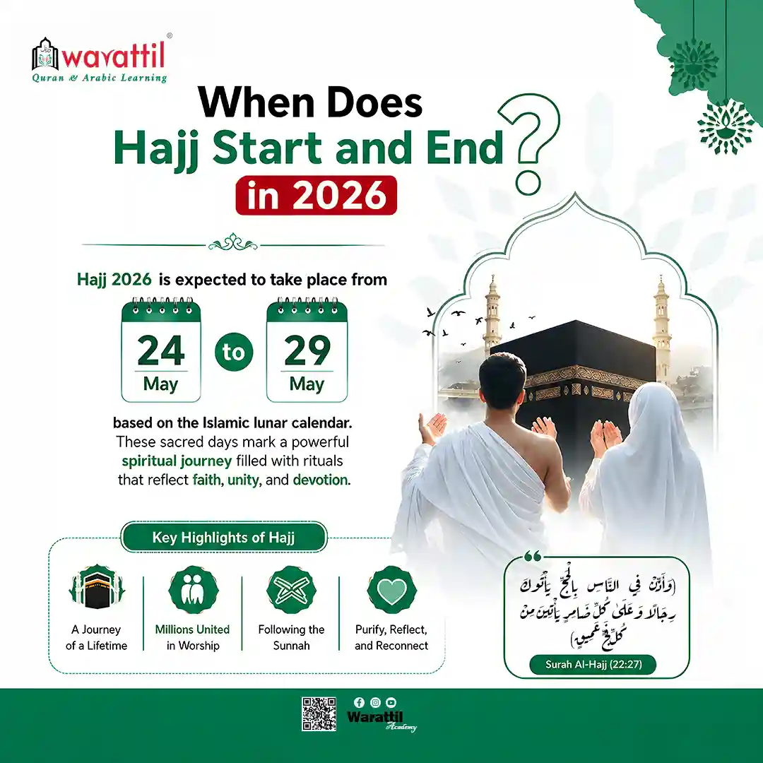 When Does Hajj Start and End in 2026