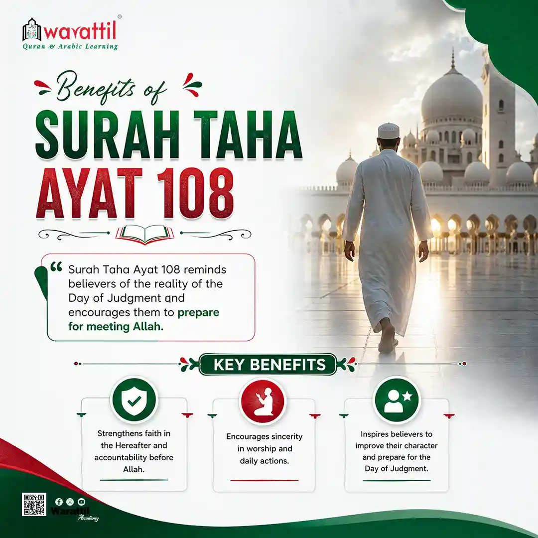 Surah Taha Ayat 108 benefits summary